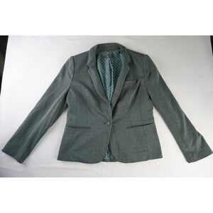 Herringbone Blazer The Limited Gray Career Jacket Business Casual Work Office